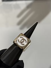 Colestore Chanel Logo CC Signet Ring Square  - 5