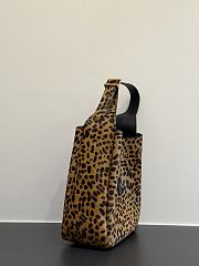 Colestore  Saint Laurent YSL LE 5 À 7 Supple Small in Pony Hair Leather in Beige Leopard 23×25×8.5cm - 5
