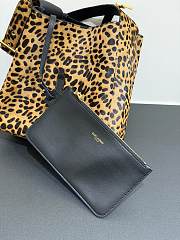 Colestore  Saint Laurent YSL LE 5 À 7 Supple Small in Pony Hair Leather in Beige Leopard 23×25×8.5cm - 3