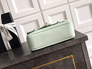 	 Colestore Chanel Small Flap-Top bag Glossy Calfskin with Grain Effect & Gold-plated Metal Light Green 22x15x7cm - 6