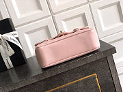 	 Colestore Chanel Small Flap-Top bag Glossy Calfskin with Grain Effect & Gold-plated Metal Light Pink 22x15x7cm - 6