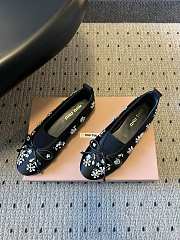 Colestore Miu Miu Crystal-Embellished Ballet Flats Black - 5