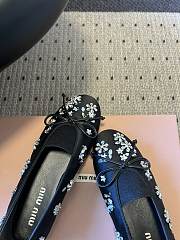 Colestore Miu Miu Crystal-Embellished Ballet Flats Black - 4