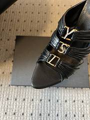 Colestore Saint Laurent YSL Emilie Mules in Leather Black - 4