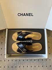Colestore Chanel Open-toe Shoes Calfskin Black - 5