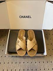 Colestore Chanel Open-toe Shoes Calfskin Beige - 1