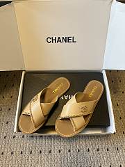 Colestore Chanel Open-toe Shoes Calfskin Beige - 6