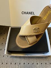 Colestore Chanel Open-toe Shoes Calfskin Beige - 3