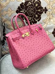 Colestore Hermes Birkin Ostrich Hot Pink Gold Hardware Bag 35cm - 6