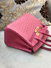 Colestore Hermes Birkin Ostrich Hot Pink Gold Hardware Bag 35cm - 2