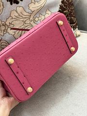 Colestore Hermes Birkin Ostrich Hot Pink Gold Hardware Bag 35cm - 5