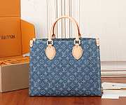 Colestore Louis Vuitton OnTheGo MM in Monogram Denim Blue 35x27x14cm - 3