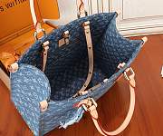 Colestore Louis Vuitton OnTheGo MM in Monogram Denim Blue 35x27x14cm - 4