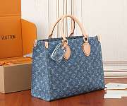 Colestore Louis Vuitton OnTheGo MM in Monogram Denim Blue 35x27x14cm - 2