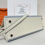 Colestore Hermes Ghillies Kelly 32 Cream & Baby Blue - 5