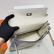 Colestore Hermes Ghillies Kelly 32 Cream & Baby Blue - 2