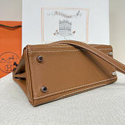	 Colestore Hermes Ghillies Kelly 28 in Swift Leather Tan - 5