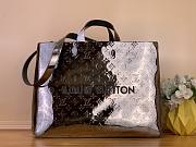 Colestore Louis Vuitton Shopper Tote MM Gunmetal Monogram Mirror Coated canvas M27182 40x32x16cm - 1