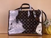 Colestore Louis Vuitton Shopper Tote MM Gunmetal Monogram Mirror Coated canvas M27182 40x32x16cm - 3