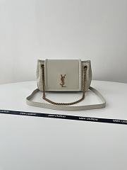 Colestore YSL Saint Laurent Mini Nolita In Lambskin in White  18x13x6cm - 1