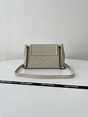 Colestore YSL Saint Laurent Mini Nolita In Lambskin in White  18x13x6cm - 6
