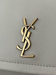 Colestore YSL Saint Laurent Mini Nolita In Lambskin in White  18x13x6cm - 4
