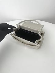 Colestore YSL Saint Laurent Mini Nolita In Lambskin in White  18x13x6cm - 2