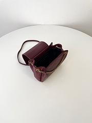 Colestore YSL Saint Laurent Mini Nolita In Lambskin in Red 18x13x6cm - 6