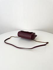 Colestore YSL Saint Laurent Mini Nolita In Lambskin in Red 18x13x6cm - 3