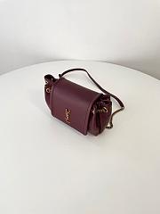Colestore YSL Saint Laurent Mini Nolita In Lambskin in Red 18x13x6cm - 4