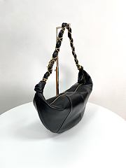 Colestore YSL Saint Laurent Amalia Mini Hobo in Lambskin in Black  23-62x28x4cm - 5