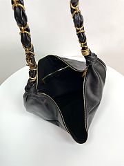 Colestore YSL Saint Laurent Amalia Mini Hobo in Lambskin in Black  23-62x28x4cm - 2