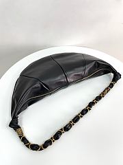 Colestore YSL Saint Laurent Amalia Mini Hobo in Lambskin in Black  23-62x28x4cm - 4