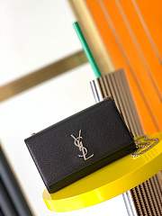 Colestore YSL Saint Laurent Kate Medium In Grain De Poudre Embossed Leather Black  24x14.5x5cm - 1