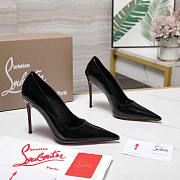 Colestore Christian Louboutin Miss Z 100 mm Pumps Patent Calf Leather Black - 1