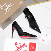 Colestore Christian Louboutin Miss Z 100 mm Pumps Patent Calf Leather Black - 2