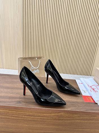 Colestore Christian Louboutin Miss Z 80 mm Pumps Patent Calf Leather Black
