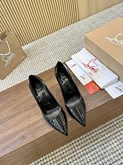 Colestore Christian Louboutin Miss Z 80 mm Pumps Patent Calf Leather Black - 5