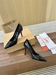 Colestore Christian Louboutin Miss Z 80 mm Pumps Patent Calf Leather Black - 3