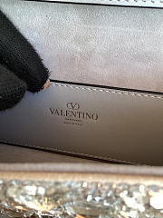 Colestore Valentino Loco Small V-Logo Crystal-Embellished Shoulder Bag 20x11x5cm - 4