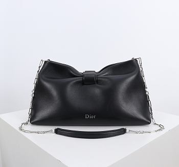 Colestore Dior Medium Dior Bow Bag Black Lambskin 30 x 17.5 x 12cm
