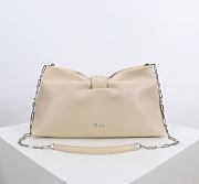 	 Colestore Dior Medium Dior Bow Bag Light Beige Lambskin 30 x 17.5 x 12cm - 1