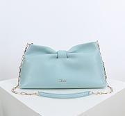 	 Colestore Dior Medium Dior Bow Bag Light Blue Lambskin 30 x 17.5 x 12cm - 1