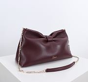 	 Colestore Dior Medium Dior Bow Bag Burgundy Lambskin 30 x 17.5 x 12cm - 5