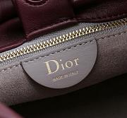 	 Colestore Dior Medium Dior Bow Bag Burgundy Lambskin 30 x 17.5 x 12cm - 2