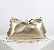 	 Colestore Dior Medium Dior Bow Bag Gold-Tone Laminated Lambskin 30 x 17.5 x 12cm - 1
