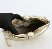 	 Colestore Dior Medium Dior Bow Bag Gold-Tone Laminated Lambskin 30 x 17.5 x 12cm - 3