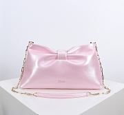 	 Colestore Dior Medium Dior Bow Bag Blush Pink Smooth Calfskin  30 x 17.5 x 12cm - 1