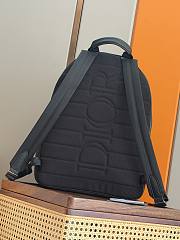 Colestore  Dior Saddle Zip Backpack Black Dior Oblique Jacquard, Black Grained Calfskin and Multicolor Dior Mountain Patches 33 x 43.5 x 19.5cm - 6