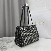 Colestore Dior  Small Shopping Bag Blue Dior Oblique Jacquard 27 x 19 x 13.5cm - 3